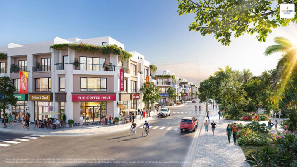 Shophouse Vinhomes Hóc Môn nằm ở các trục đường chính hoặc khu vực đông dân cư