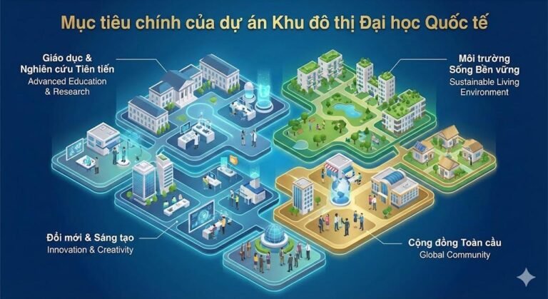 Mục tiêu chính của dự án Khu đô thị Đại học Quốc tế