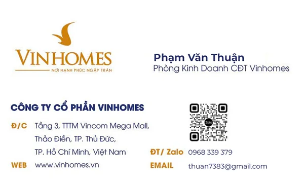 Liên hệ phòng kinh doanh Vinhomes