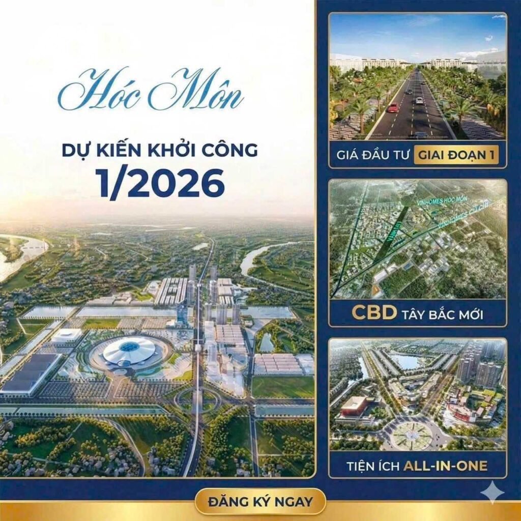 Ảnh minh hoạ 10 câu hỏi thường gặp về Vinhomes Hóc Môn