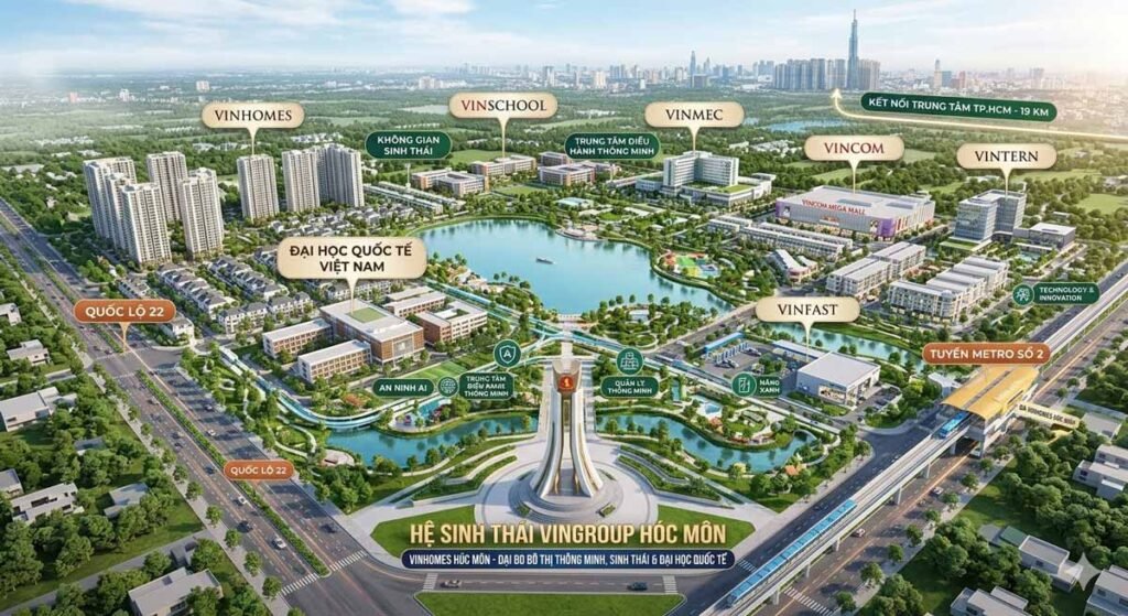 Ảnh minh hoạ hệ sinh thái vingroup hóc môn