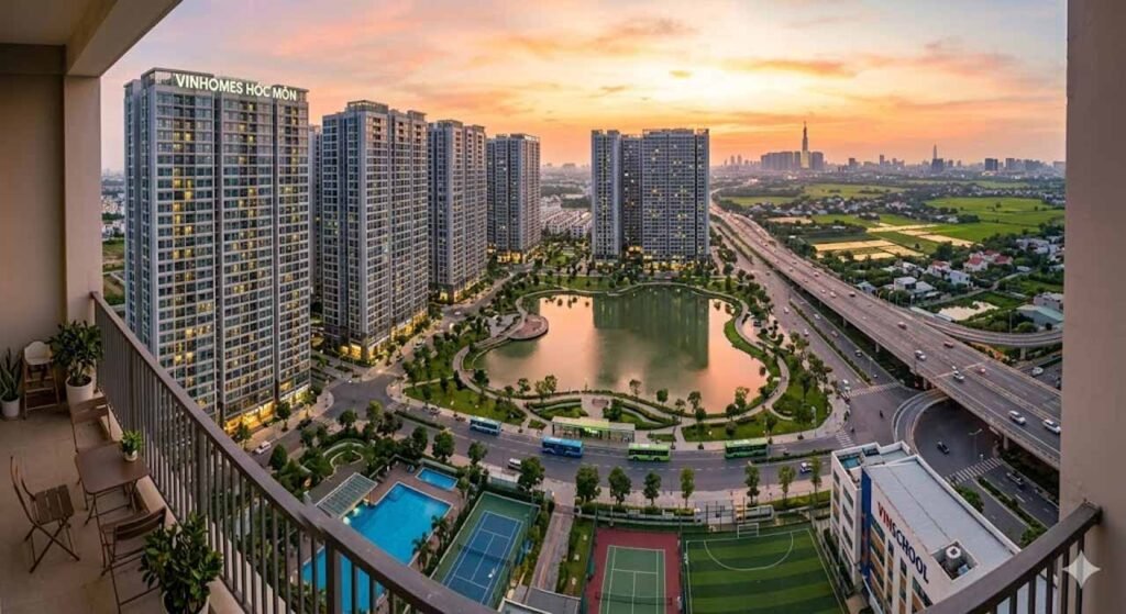 Căn hộ Vinhomes Hóc Môn 1 2 3 phòng ngủ