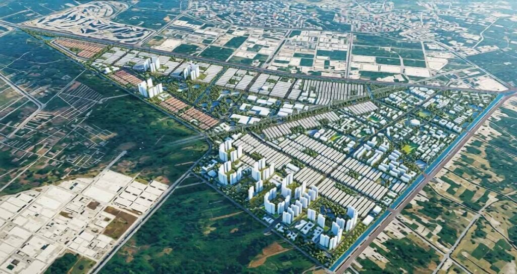 Toàn cảnh khu đô thị Vinhomes Hóc Môn nhìn từ trên cao