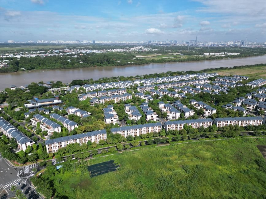 Khu đô thị Vinhomes Saigon Park Hóc Môn nhìn từ trên cao